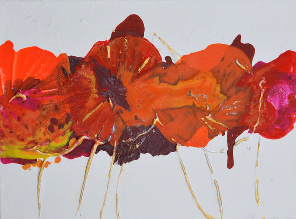 油絵アート（orange flower） 油絵アート（orange flower） 油絵アート（orange flower