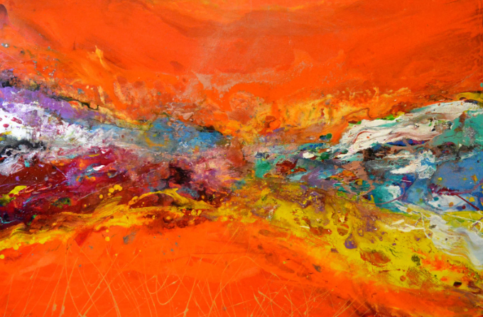 Why Large Abstract Art Is the Key to Creating Emotion-Driven Interiors