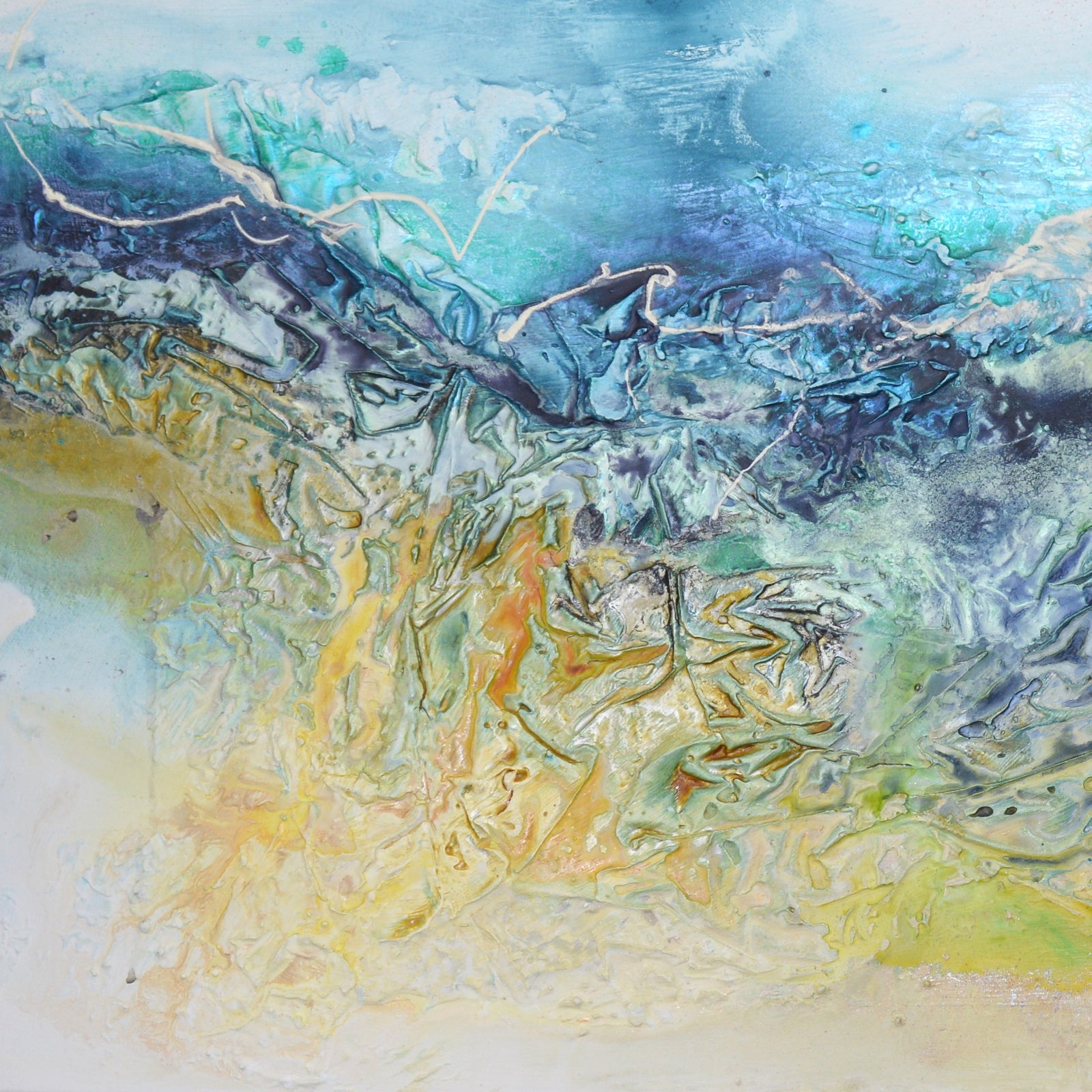 Navy and Gold Abstract Paintings