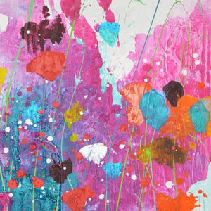 NEW: Bunches of blooms - Original Abstract Wall Art