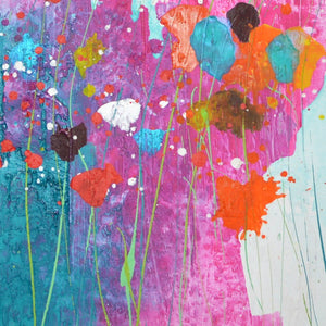 NEW: Bunches of blooms - Original Abstract Wall Art