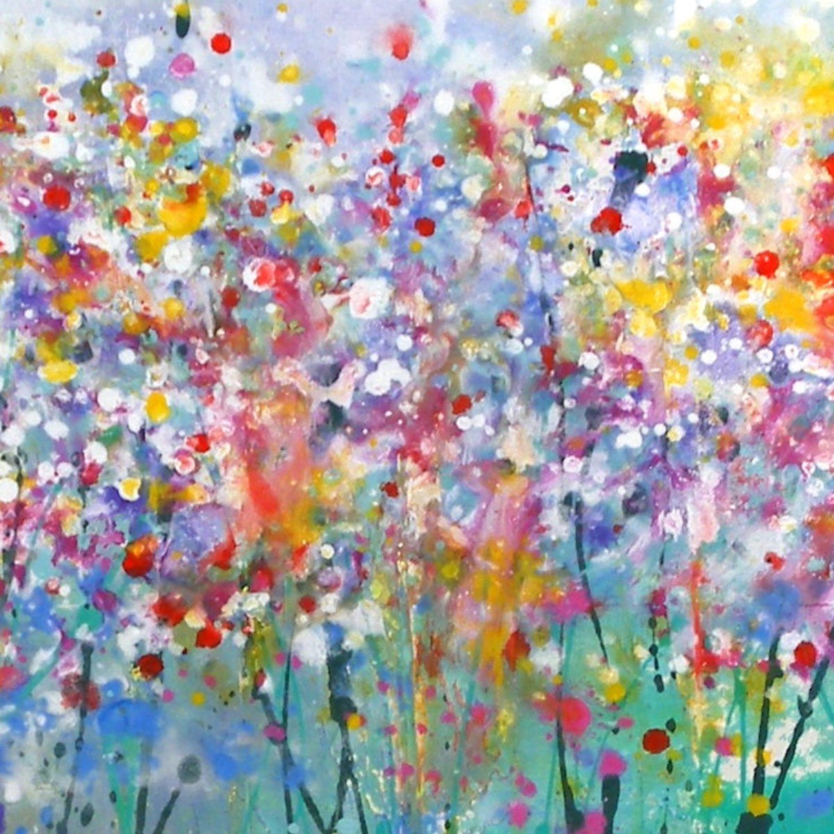 Le Jardin - Original Abstract Wall Art By Caroline Ashwood