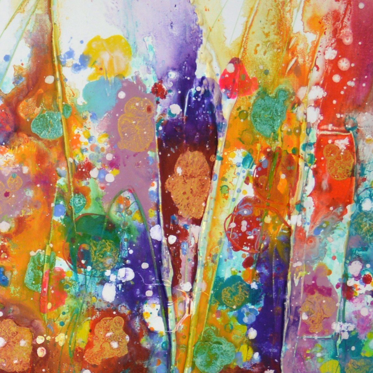 Secret Gardens - Original Abstract Wall Art By Caroline Ashwood